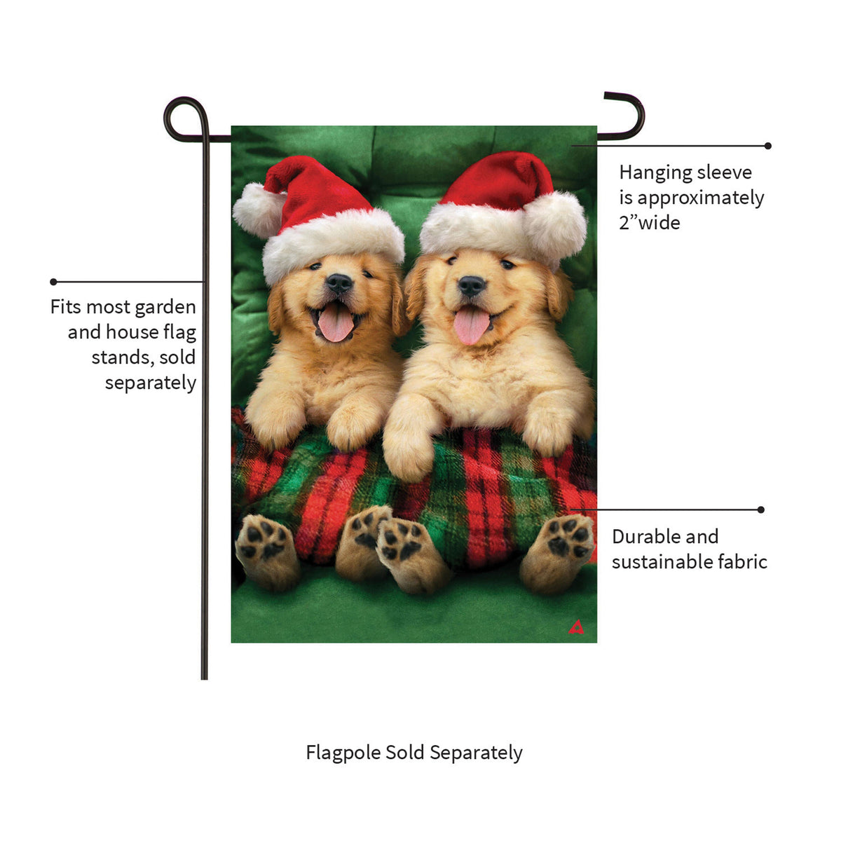 Cozy Goldies Lustre Garden Flag
