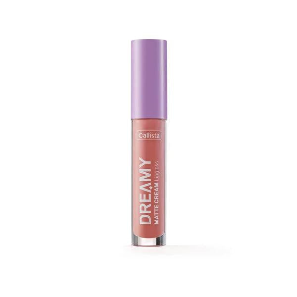 Callista Dreamy Matte Cream Lip Gloss - Nourishing, Long-Lasting Nude Shade for Natural Look