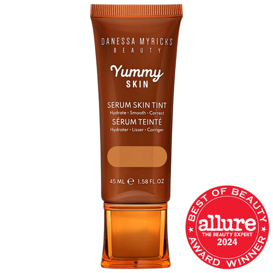 Danessa Myricks Yummy Skin Tinted Serum Foundation with Peptides + Ceramides - Dewy Coverage Skincare Makeup