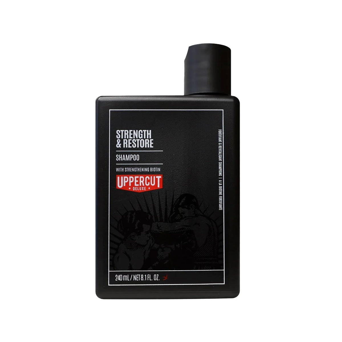 Uppercut Deluxe Strength and Restore Shampoo - Strengthening and Restorative Hair Care for Damaged Hair, 240 ml