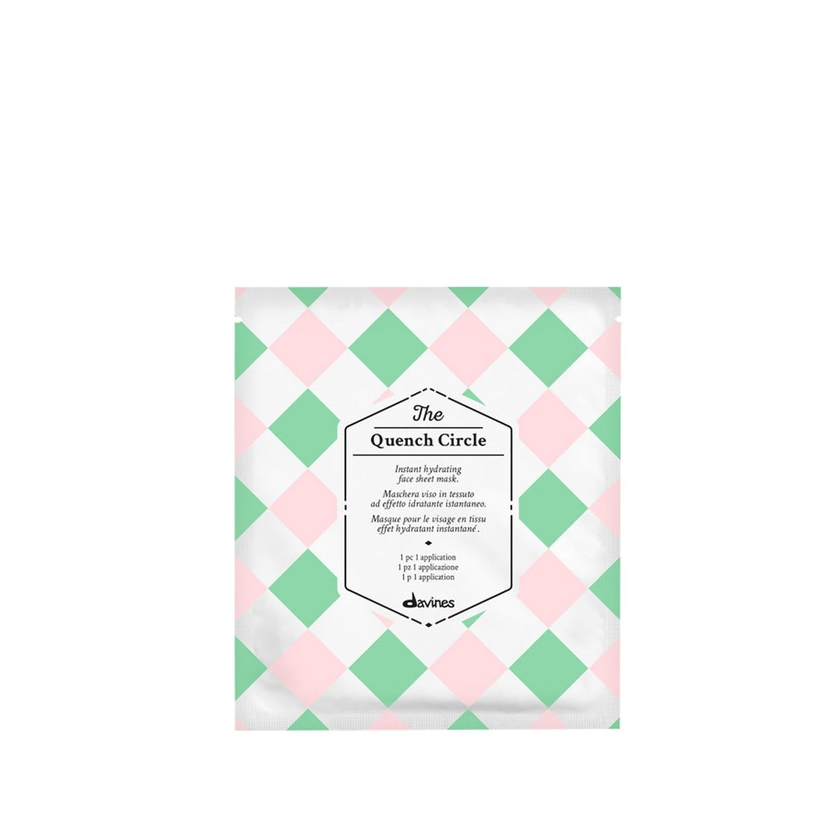 Davines The Quench Circle Hydrating Face Mask - Luxurious Skincare for Dry Skin, 1.69 fl oz