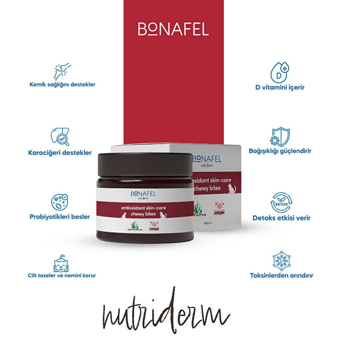 Bonafel Pet Supplement Tablets for Cats & Dogs - Spirulina & Collagen for Healthy Skin, Coat & Joints - Natural Immune System Support