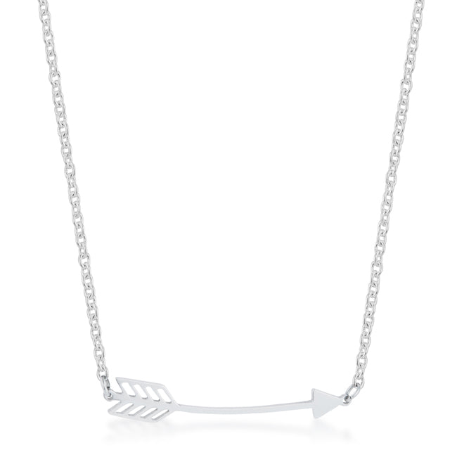 Avera Arianna Stainless Steel Arrow Necklace