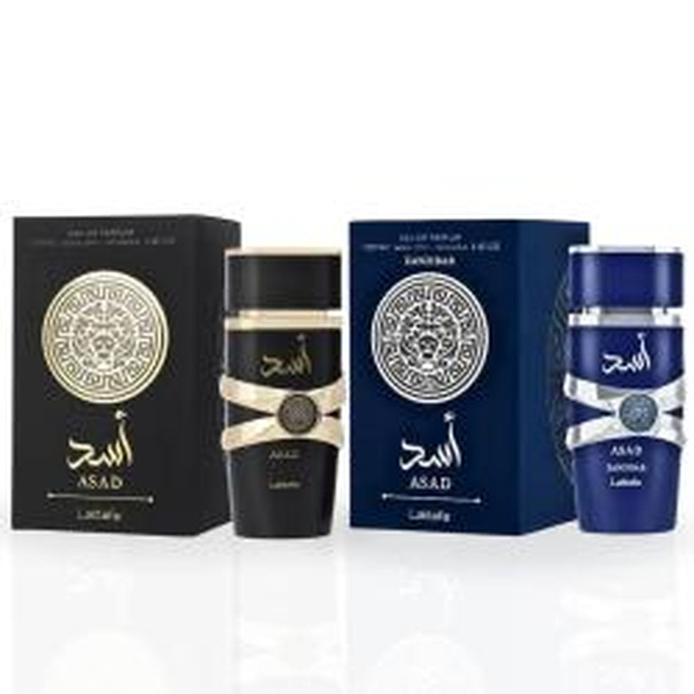 Gift/Set Bundle Lattafa Asad 2 Piece Asad 100Ml Edp Asad Zanzibar 100Ml For Men. Designer:Lattaf Perfume By Lattafa For Men