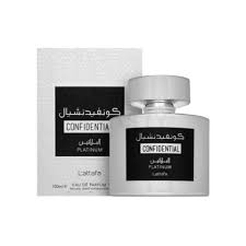Confidential Platinum Unisex Perfume By Lattafa For Women