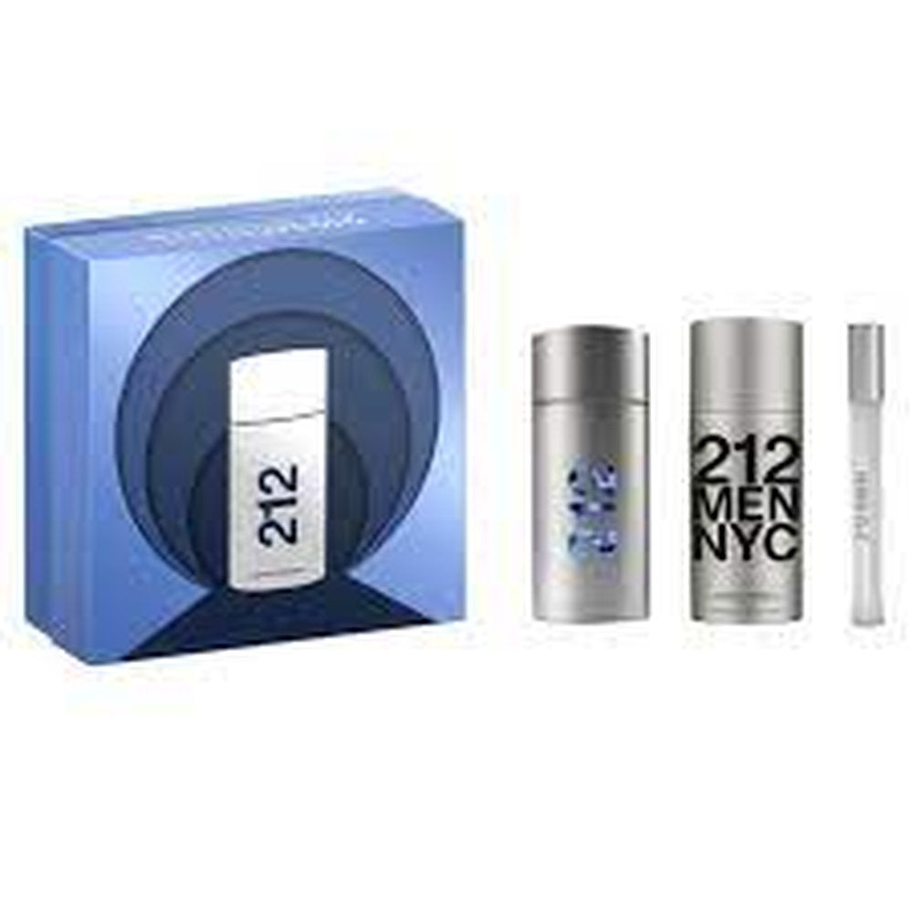 Gift/Set 212 Carolina Herrera 3 Pcs. 3.4 Edt Spray 10Ml Edt 3. Perfume By Carolina Herrera For Men