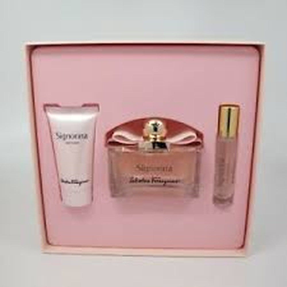 Signorina By Salvatore Ferragamo 3 Pcs. Set: Perfume By Salvatore Ferragamo For Women