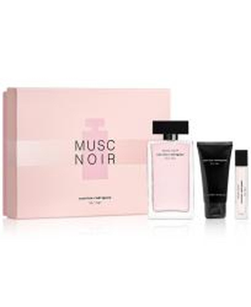 Narciso Rodriguez Musk Noir 3 Pcs. Set: 3.4 Edp Spray Perfume By Narciso Rodriguez For Women