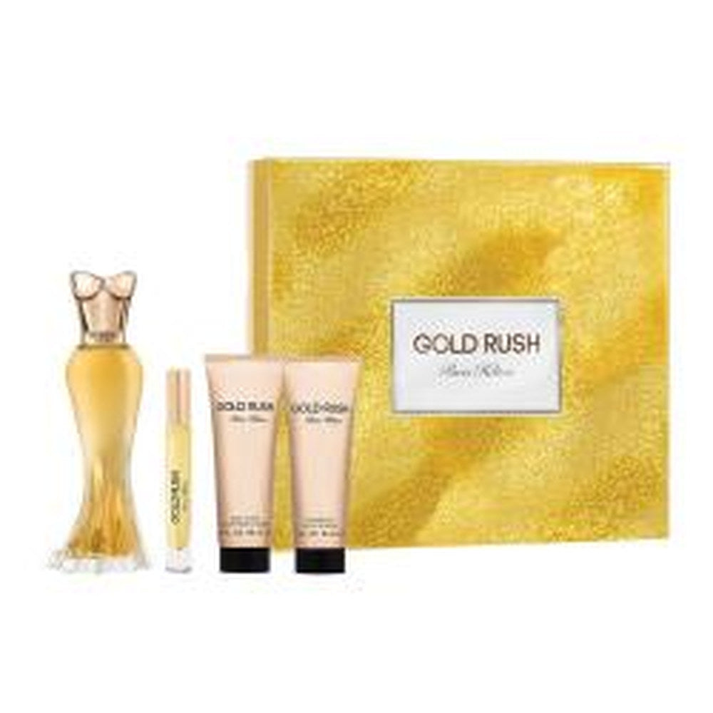 Gift/Set Paris Hilton Gold Rush By Paris Hilton 4 Pcs. 3.4 Fl Perfume By Paris Hilton For Women