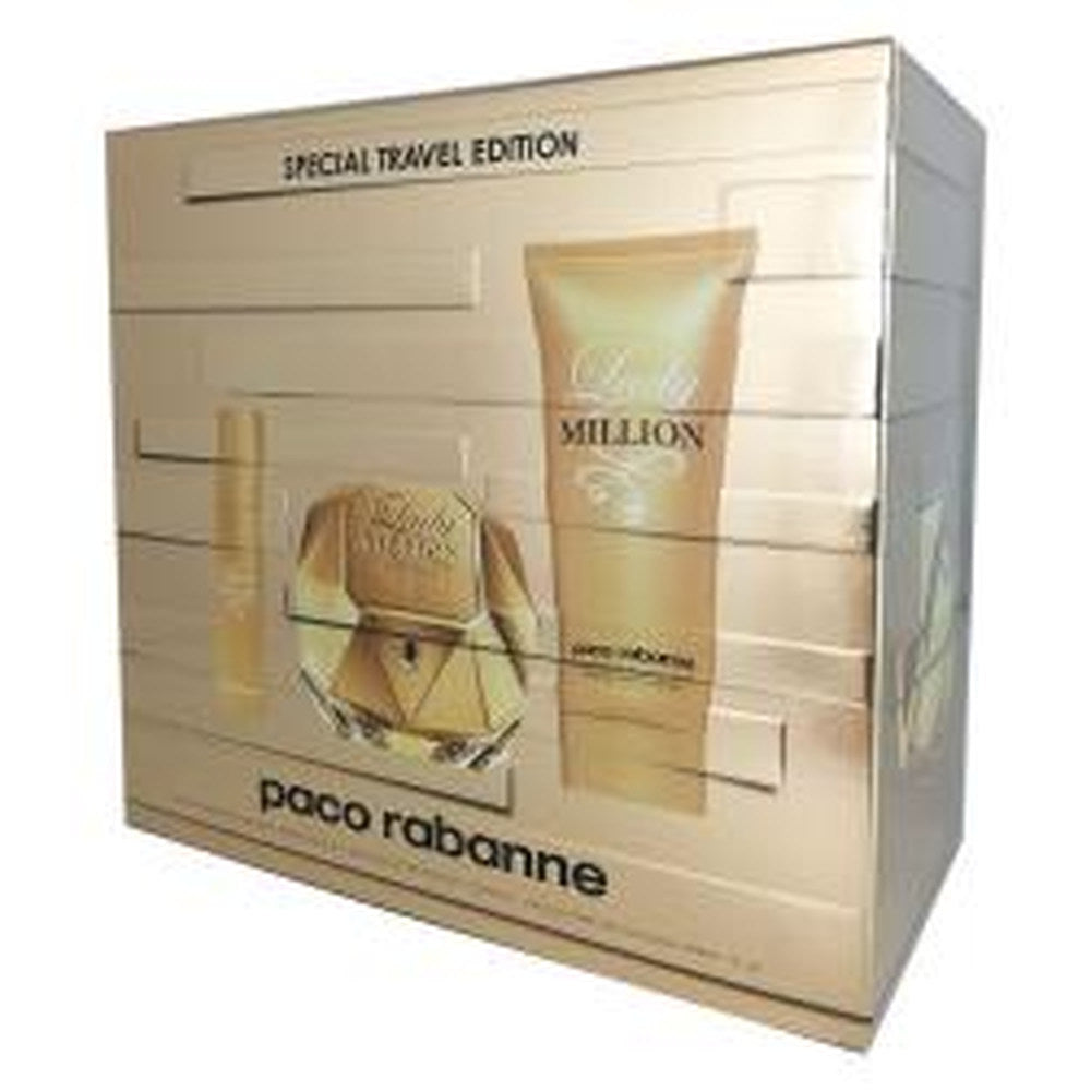 Gift/Set Lady Million 3 Pcs. 2.7 Fl Perfume By Paco Rabanne For Women