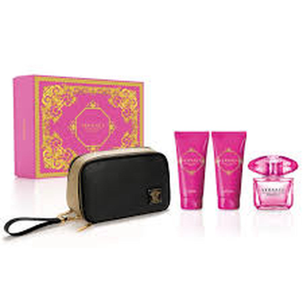 Gift/Set Bright Crystal Absolu 4 Pcs. T 3.0 Edp Spray 3. Perfume By Versace For Women