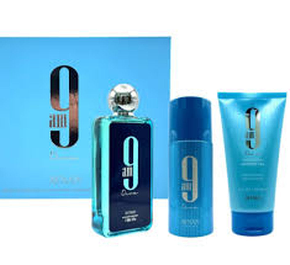 Gift/Set Afnan 9Am Dive U 3 Pcs. 3.4 Edp + 5.0 Sg + 5.0 Deo M. Designer: Afna Perfume By Afnan For M