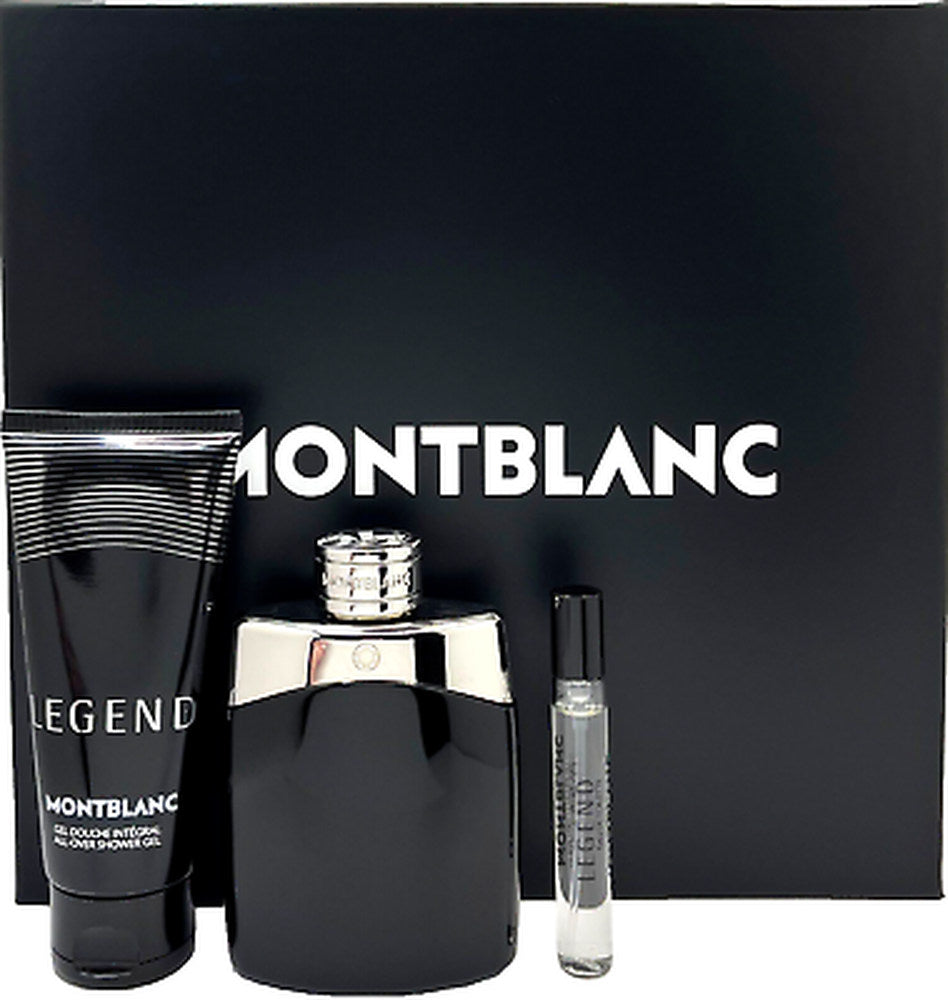 Gift/Set Legend 3 Pcs. 3.3 Fl Perfume By Mont Blanc For Men