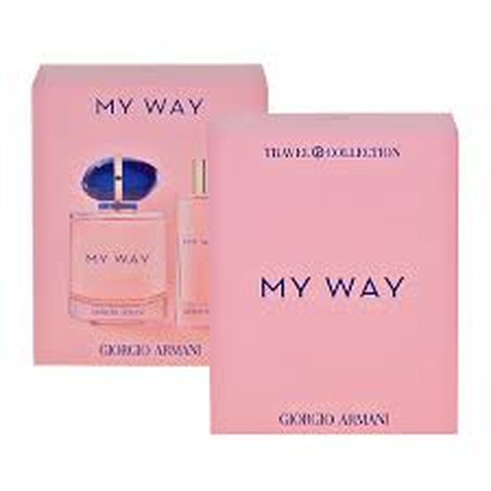 GIFT/SET ARMANI MY WAY 2 PCS. 90ML EDP + 15ML SPRAY (TRAVEL SET) FOR WOMEN. DESIGNER:GIORGIO ARMAN Perfume By GIORGIO ARMANI For Women