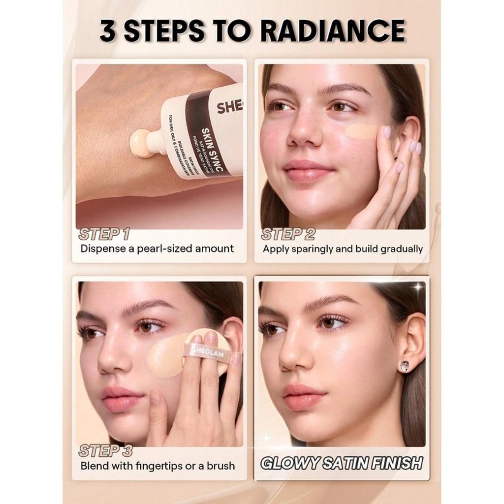 Sheglam Tube Foundation Hydrating Sand Makeup 30ml