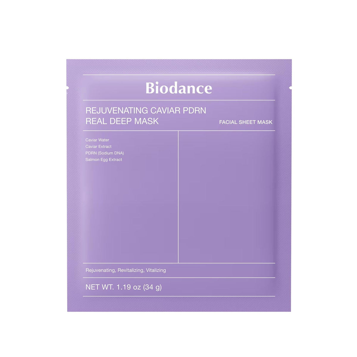 Biodance Caviar PDRN Rejuvenating Sheet Mask 4 x 34g