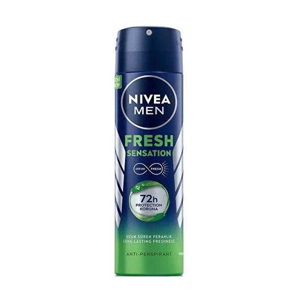 Nivea Men Fresh Sensation Deodorant Spray for Men - Long Lasting Freshness & 72-Hour Protection