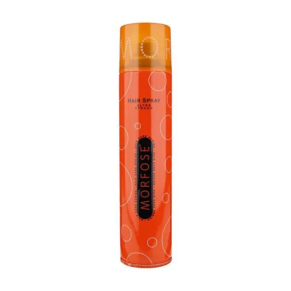 Morfose Ultra Strong Hair Spray - Long Lasting Hold, Keratin Enriched, No Residue - Professional Styling for All Hair Types