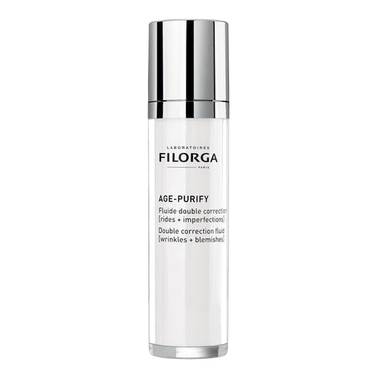 Filorga Age Purify Double Correction Fluid 50ml - Anti-Aging Facial Fluid for Oily Skin with Hyaluronic Acid and Peptides