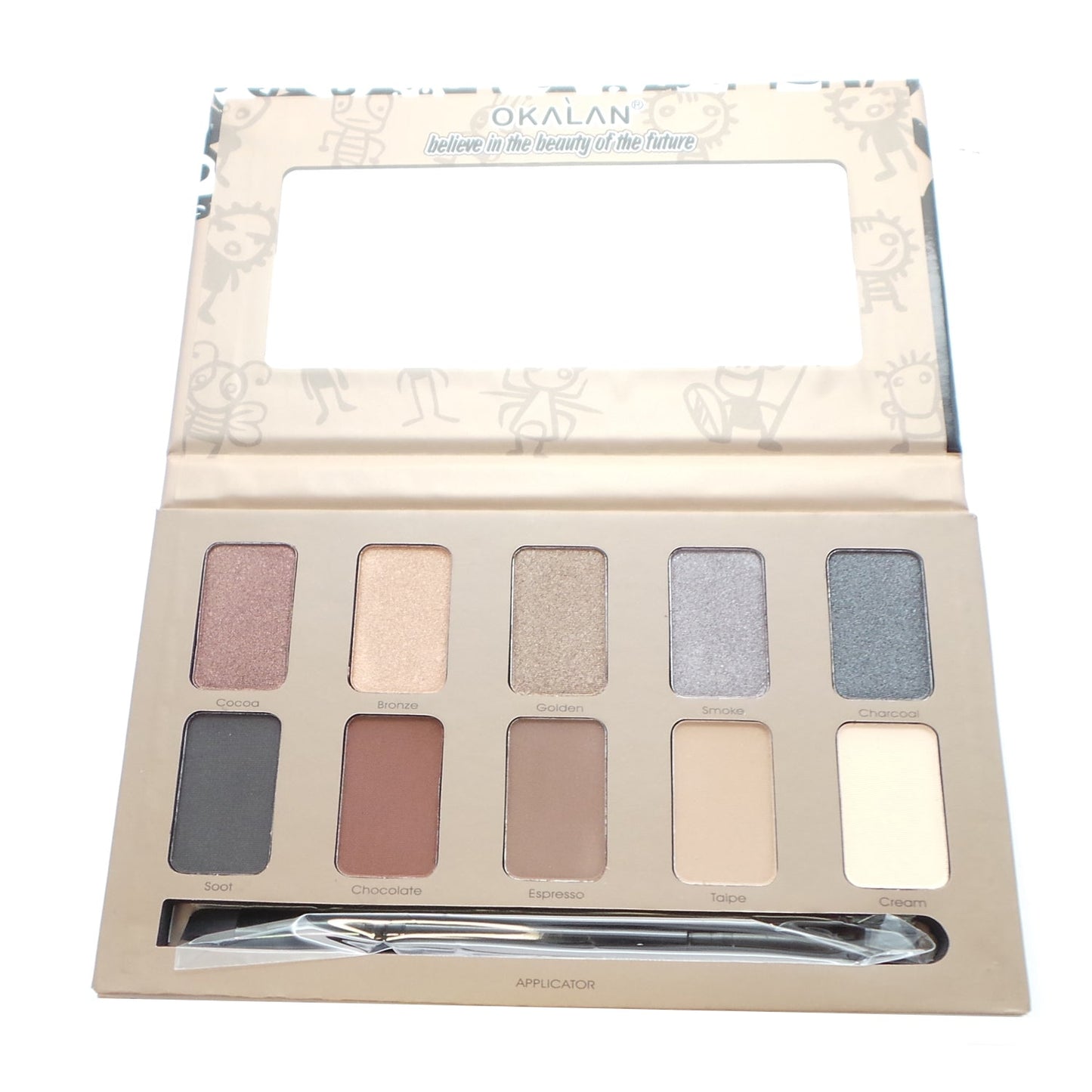 OKALAN 10 Shade Natural Eyeshadow Palette - A -  A