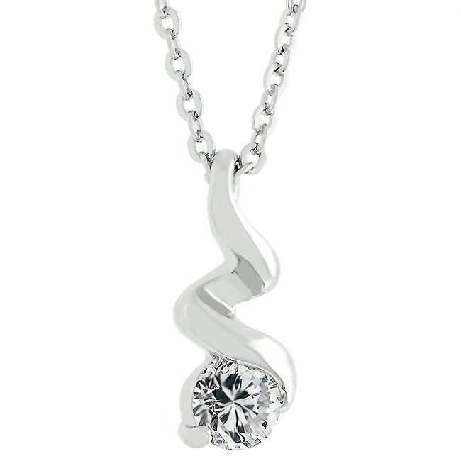 James Avery Finish Twist Pendant in Polished Sterling Silver