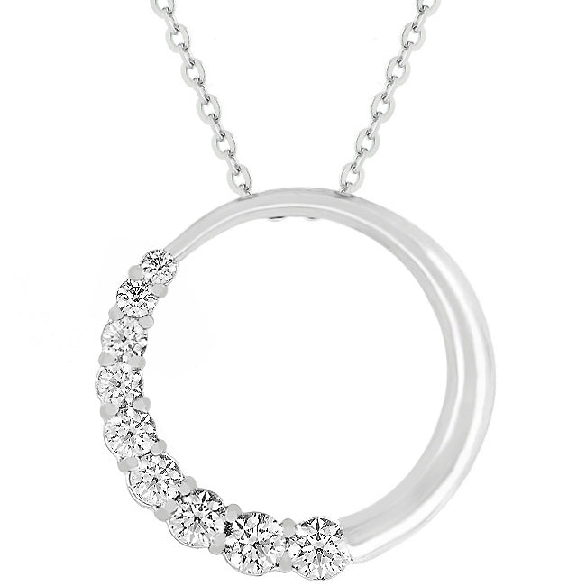 Avera 3Ct Elegant Plated Criss-Cross Cubic Zirconia Engagement Ring