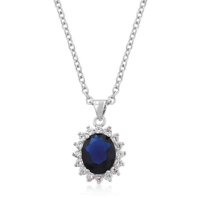Avera Royal Wedding Pendant Elegant Blue Keepsake Necklace