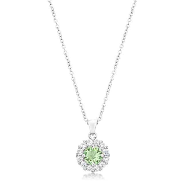 Avera Bella Bridal Pendant Necklace In Sterling Silver