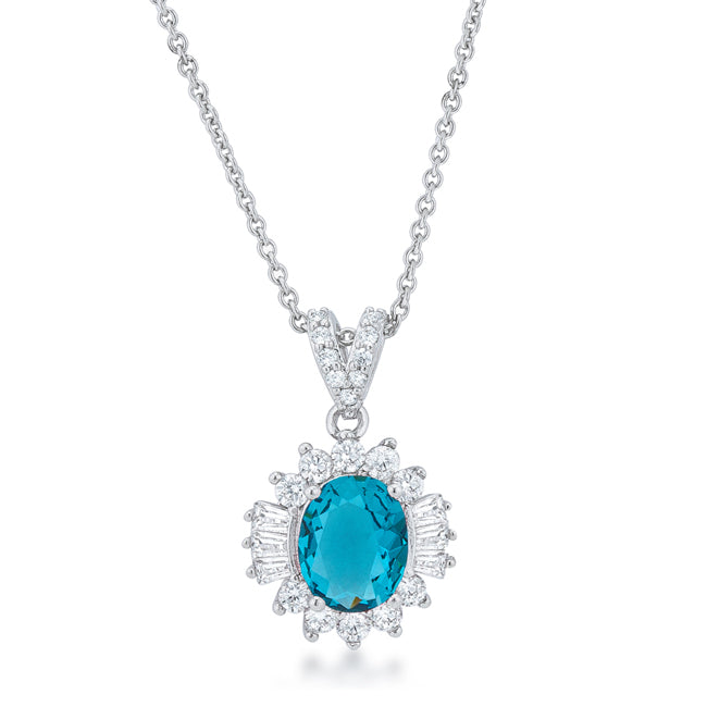 Avera Chrisalee 3.2ct Cubic Zirconia Classic Drop Necklace