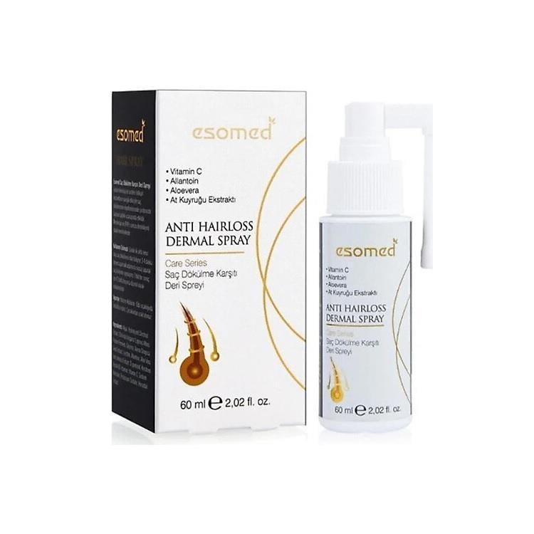 Esomed Natural Hair Care Spray with Biotin & Keratin - 60ml Nourishing Botanical Formula for Smooth & Shiny Hair