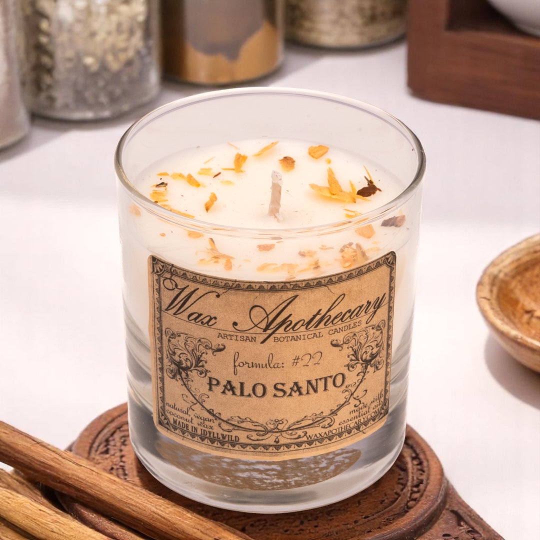 Palo Santo 7 oz Botanical Candle in Scotch Glass