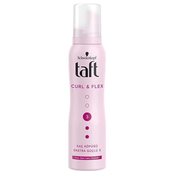 Taft Curl & Flex Hair Styling Mousse: Define Curls, Boost Volume, Long-Lasting Hold - For Curly & Wavy Hair