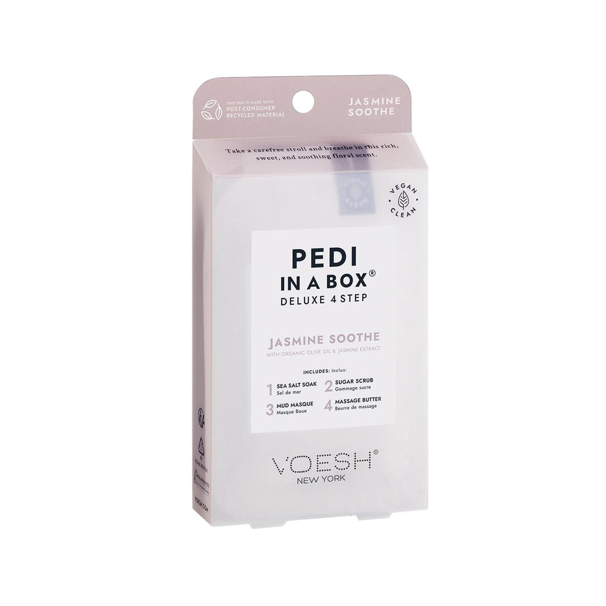 Voesh New York Pedi In A Box Jasmine Pedicure Set 4 Steps
