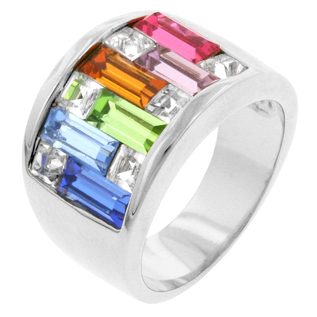 Avera Candy Maze Ring in Polished Sterling Silver