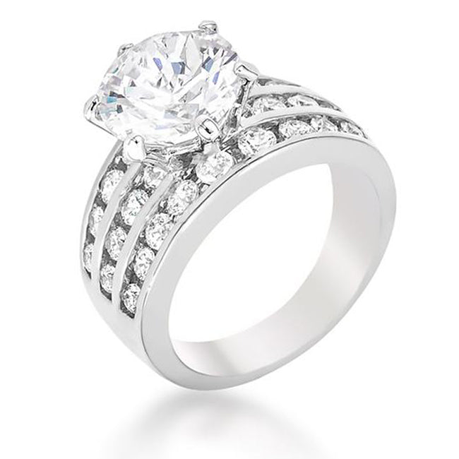 Avera Timeless Solitaire Classic Engagement Ring for Women