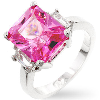 Avera Patricia 0.3ct Cubic Zirconia Cat's Eye Classic Ring