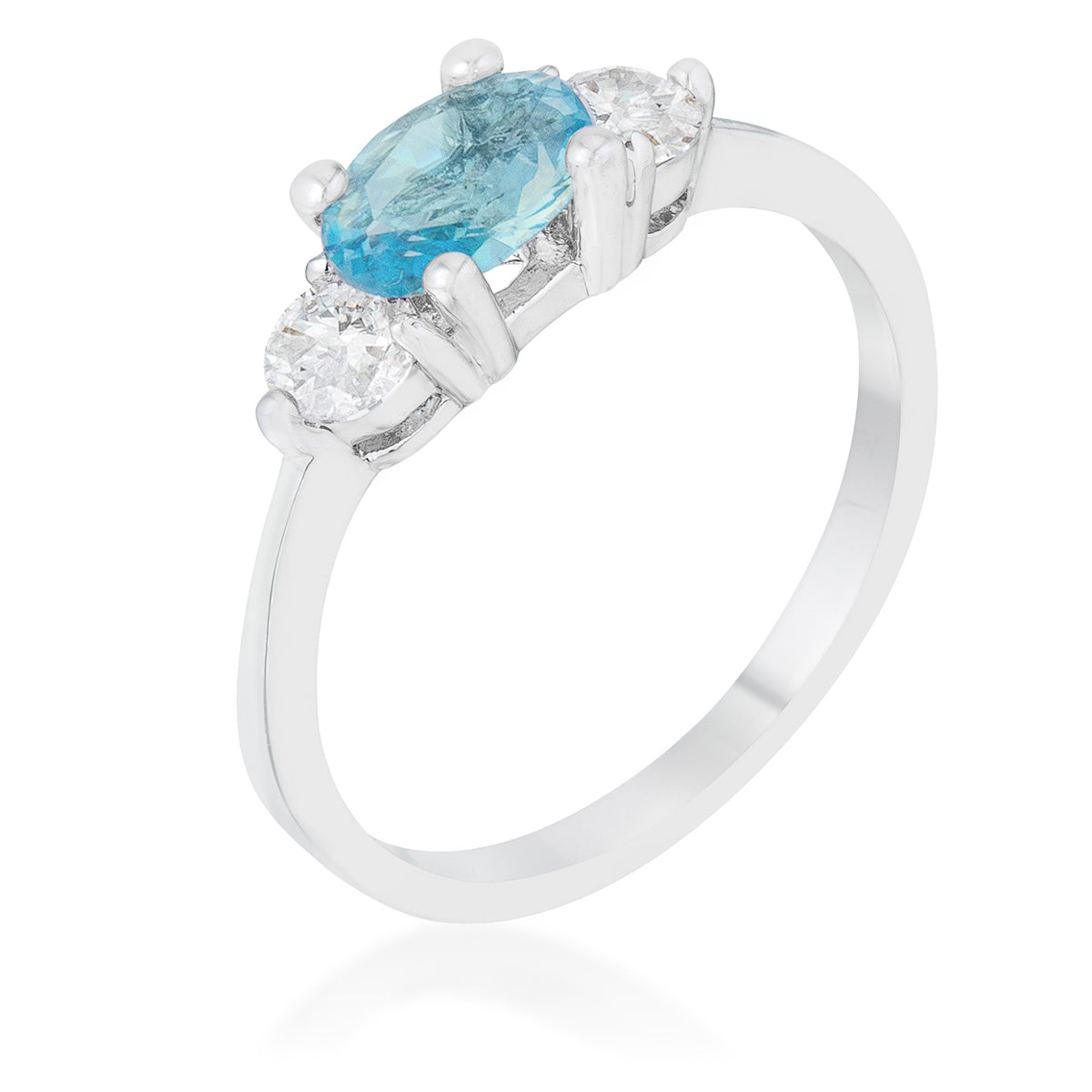 Avera Classic Zirconia Ring in Radiant Blue Size 5