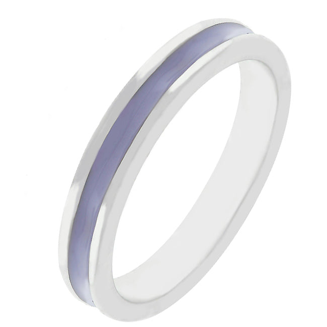 Avera Three Stone Wedding Ring Set In Radiant Silver