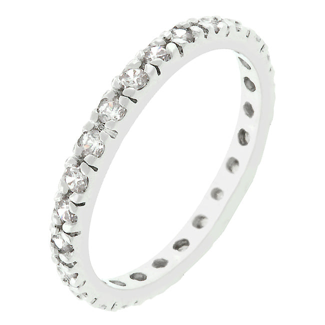 Avera Halo Radiant Wedding Set In Lustrous Silver Tone