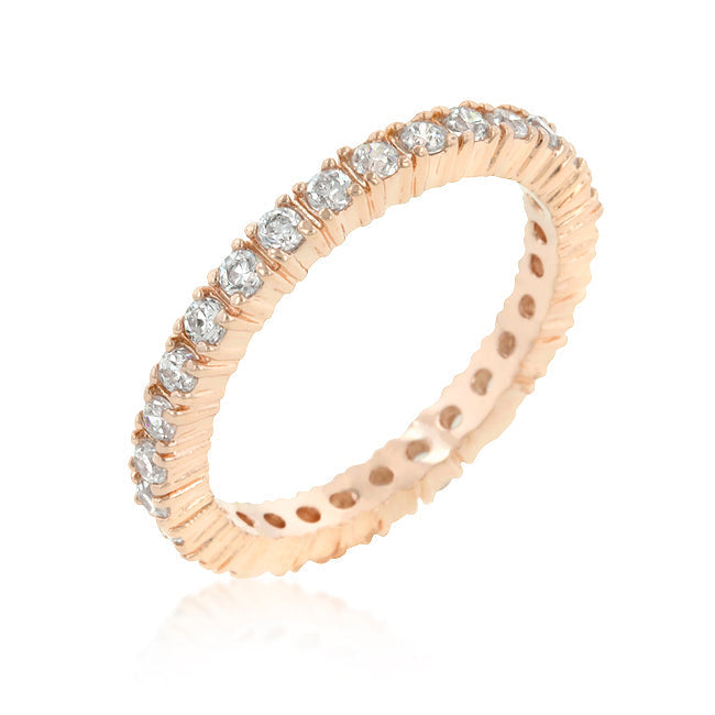 Avera Cubic Zirconia Frog Prince Eternity Ring Size 5
