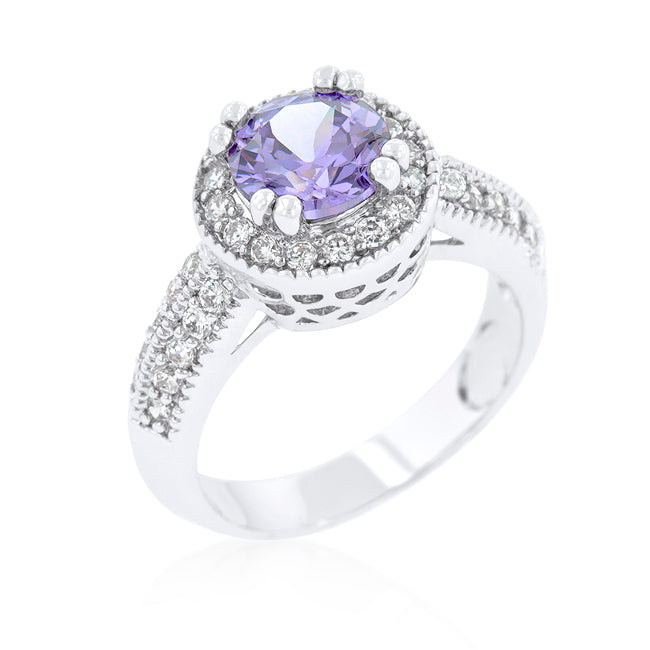 Avera Emerald Classic Cocktail Ring in Radiant Green