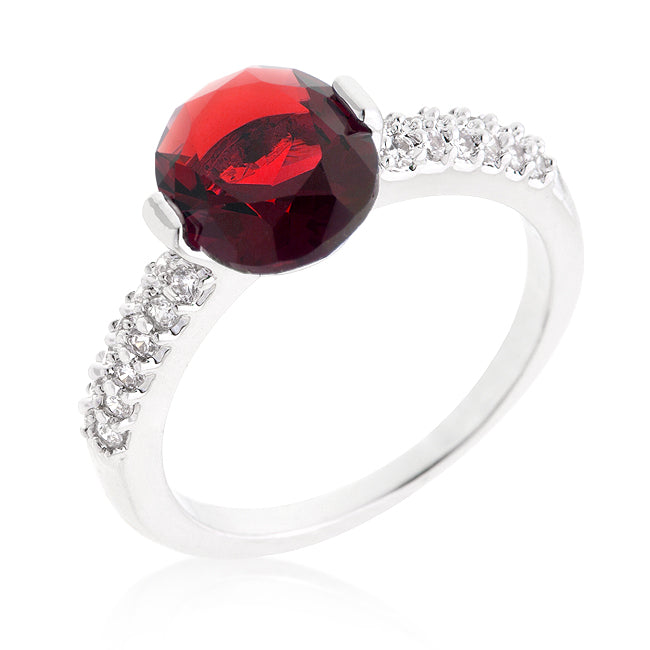 Avera Coronation Engagement Ring In 18k Gold Plated Silver