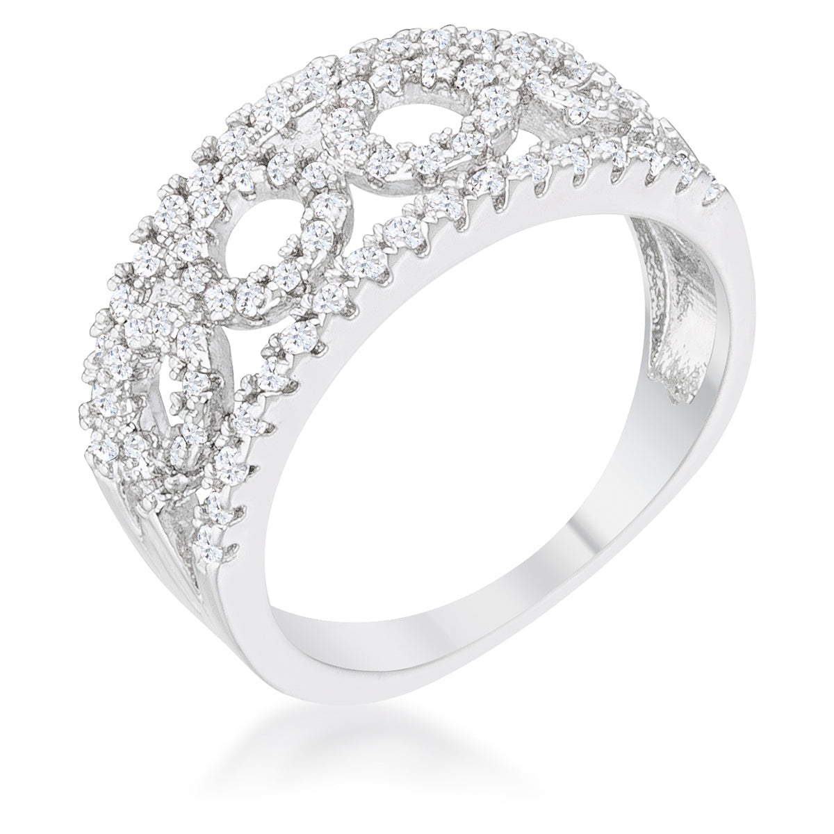 Avera Rina 0.5ct Cubic Zirconia Contemporary Band Ring
