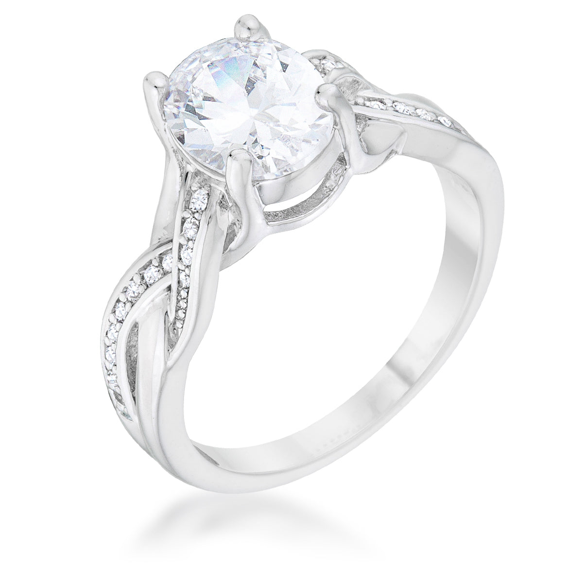 Avera Justine 2ct Cubic Zirconia Classic Oval Ring