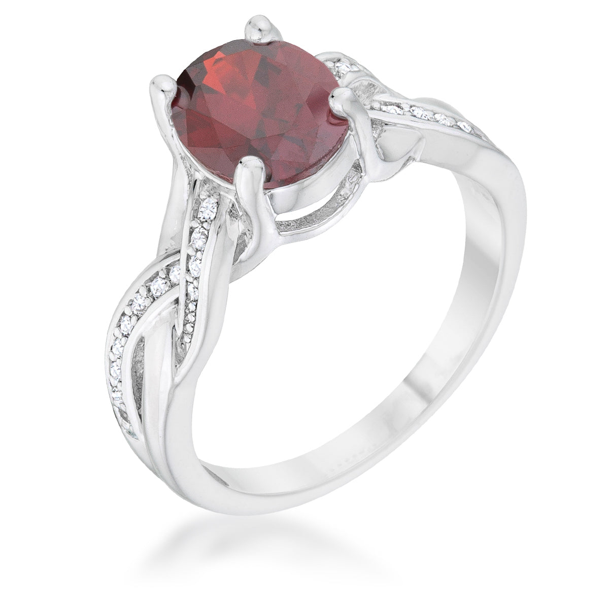 Avera Justine 2ct Cubic Zirconia Classic Oval Ring