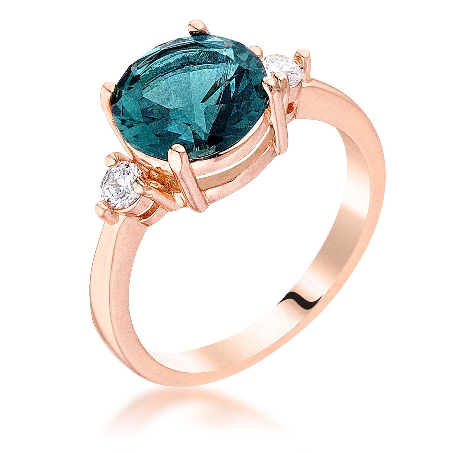 Avera Three Stone Engagement Ring In 14k Gold