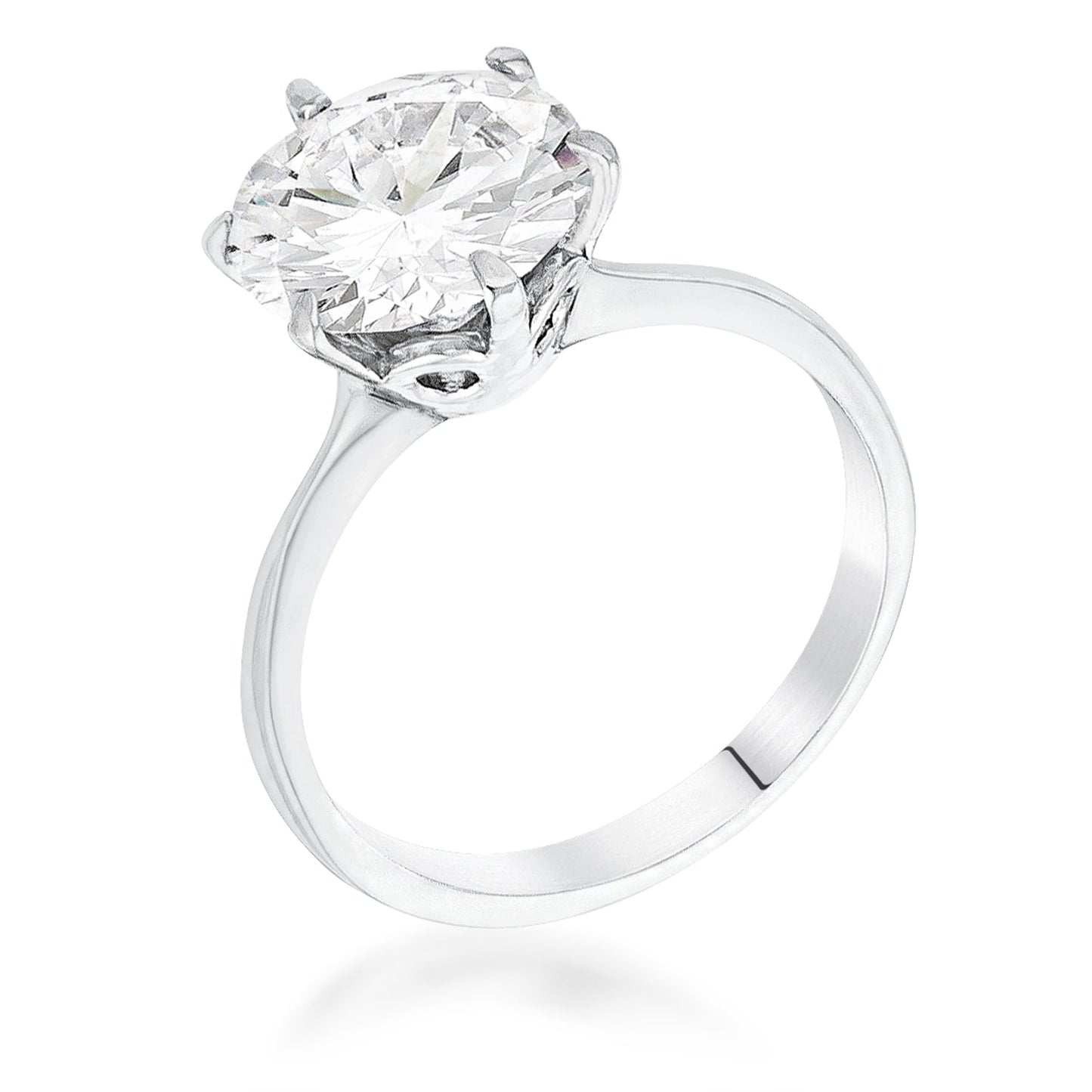 Avera 3.5 Carat Cubic Zirconia Classic Solitaire Ring