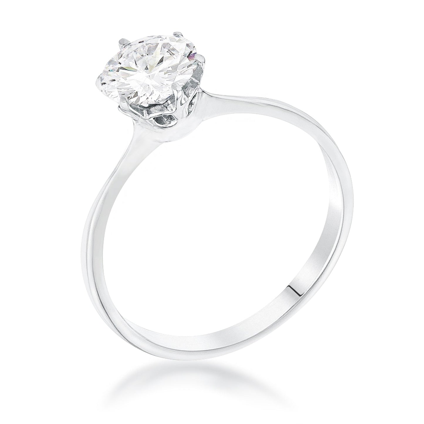 Avera 1 Carat Single Stone Cz Classic Solitaire Ring