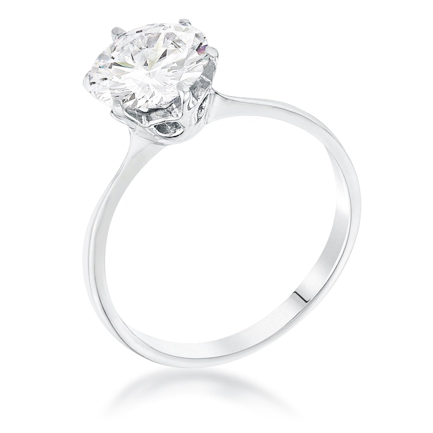 Avera 2 Carat Single Stone Cz Classic Solitaire Ring
