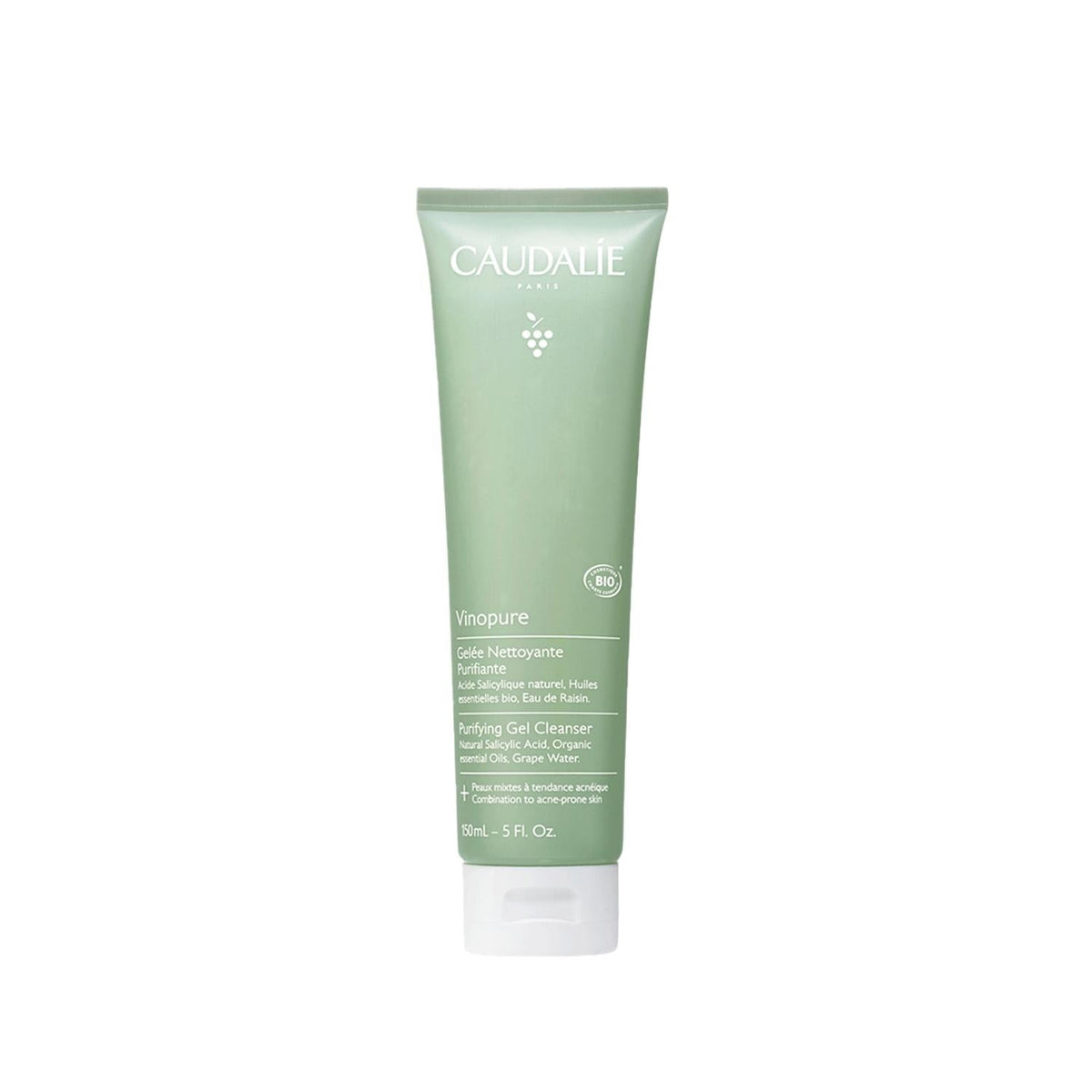 Caudalie Vinopure Face Cleansing Gel - Gentle, Effective Skincare for Healthy Skin, 5.07 fl oz